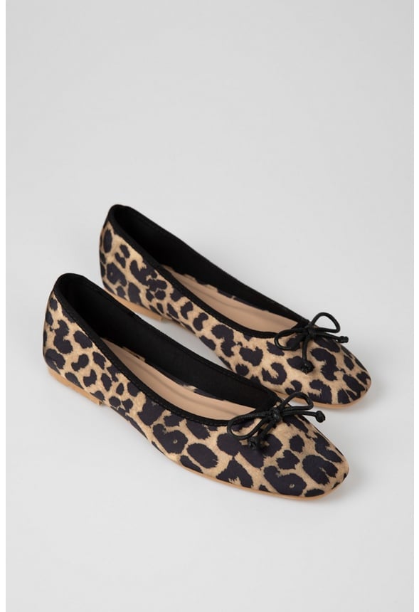 Harriet Ballet Flat Leopard Print
