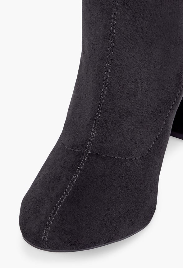 Dauphine Tie Over-The-Knee Boot Black