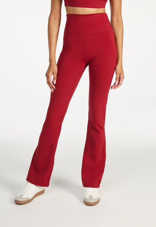 Slim Flare Active Leggings Biking Red