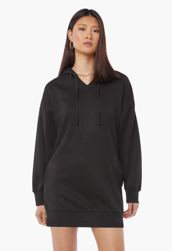 Sweatshirt Hoodie Dress Black Caviar