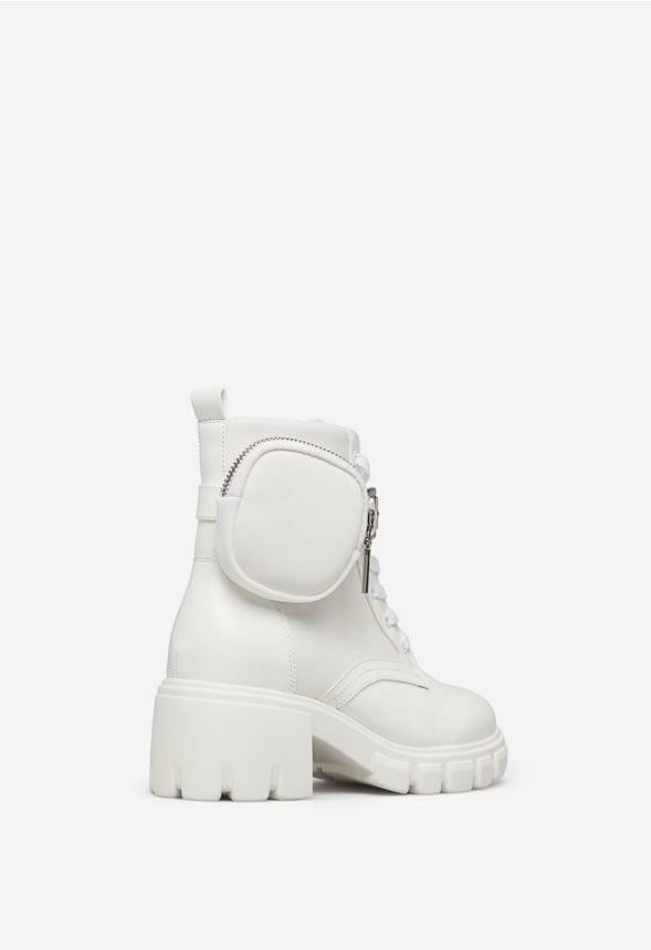 Tanzi Lug Sole Boot White
