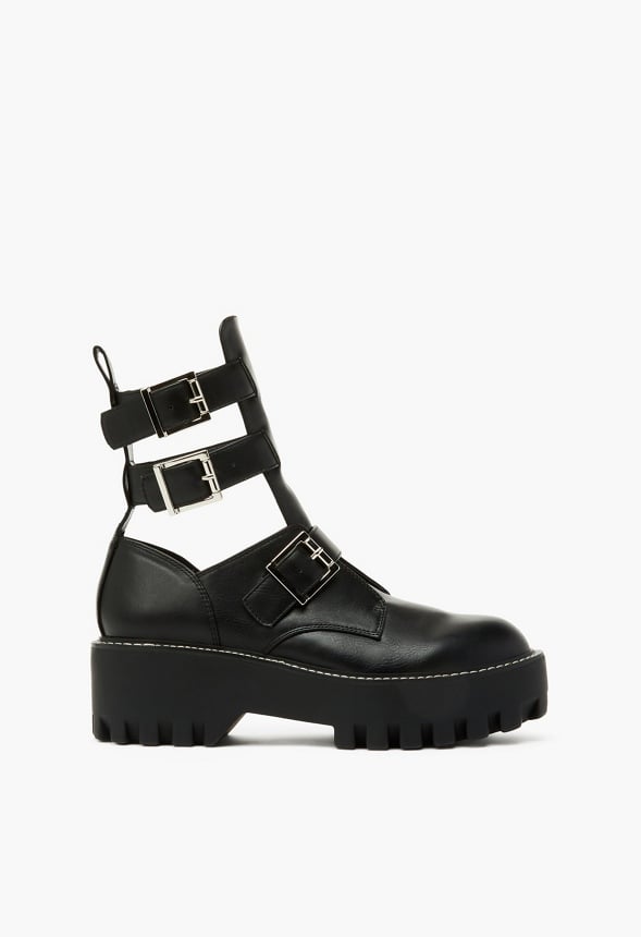 Sierra Embellished Ankle Boot Black Caviar