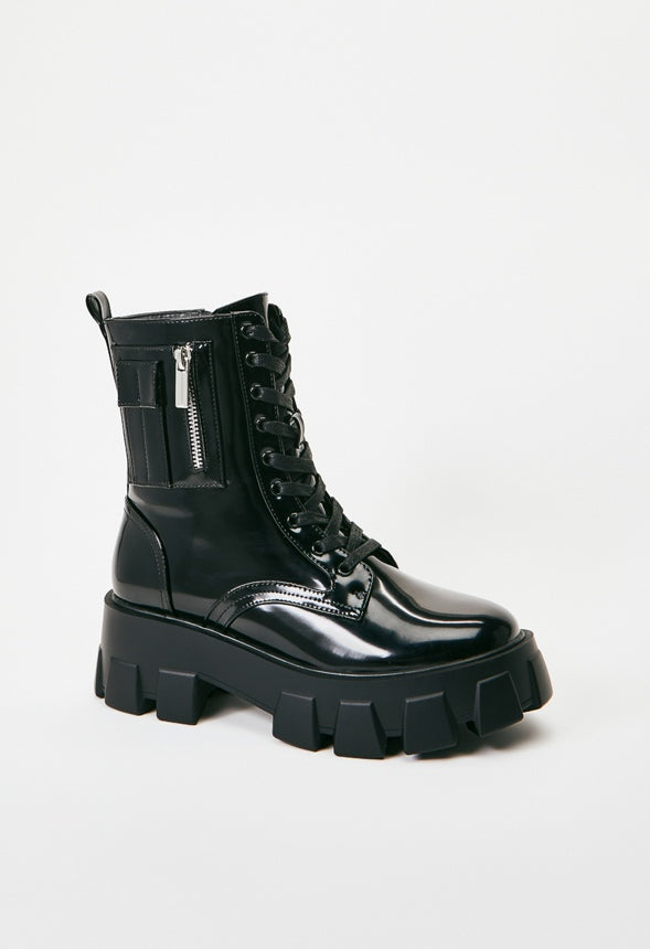 Reverie Combat Boot Black