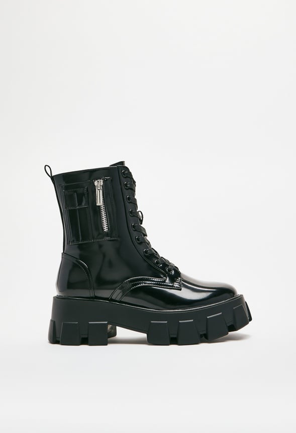 Reverie Combat Boot Black