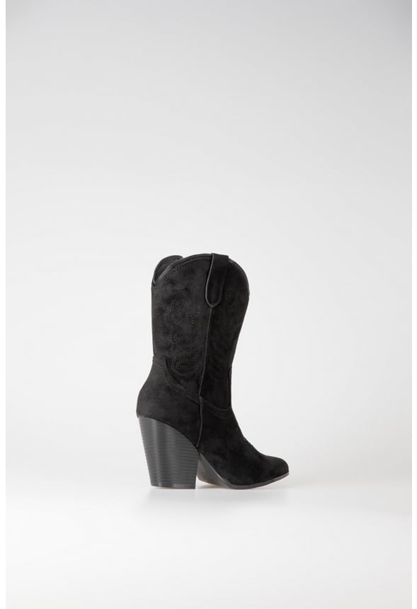 Lottie Cowboy Boot Black