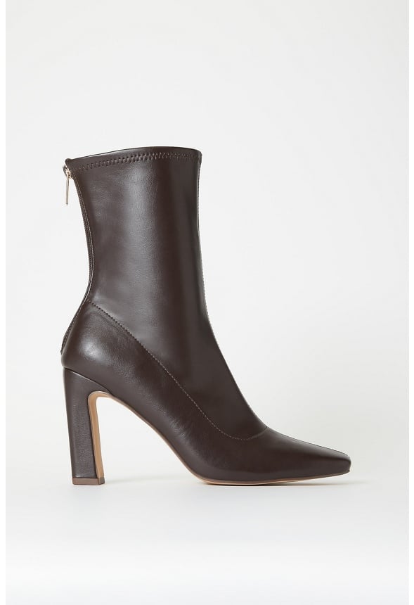 Maddie Stiletto Bootie Cacao Brown