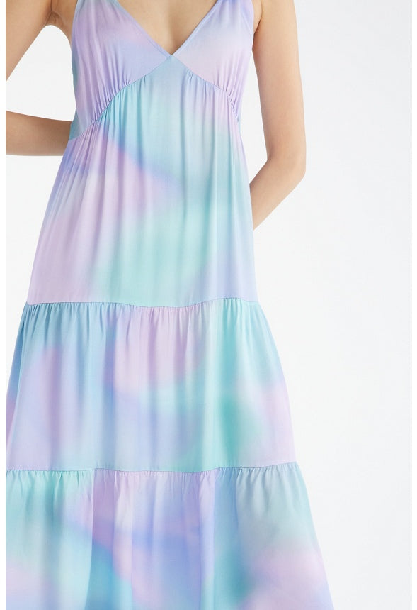 Tiered Maxi Dress Limpet Shell Multi