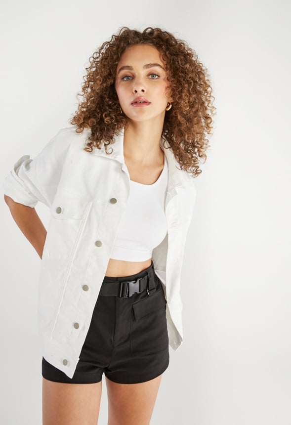 Oversized Denim Jacket Dove