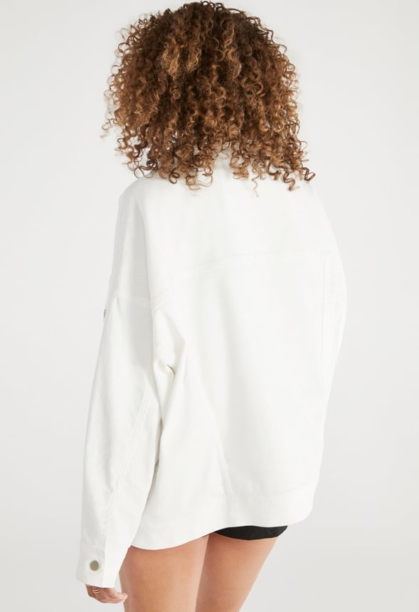 Oversized Denim Jacket Dove