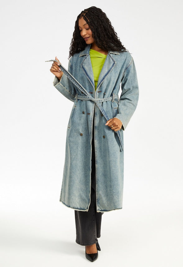 Denim Trench Coat Diesel Wash