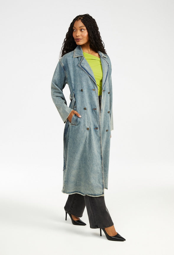 Denim Trench Coat Diesel Wash