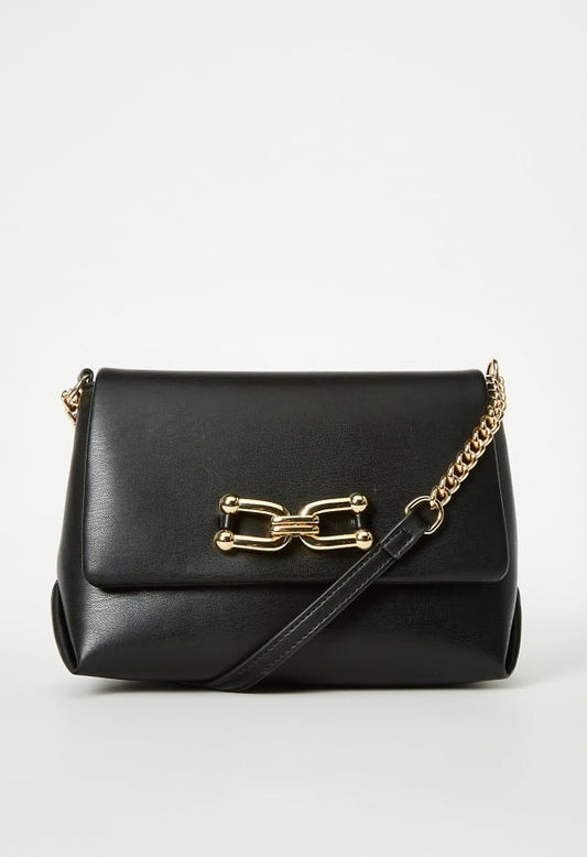 Crossbody With Chain Strap Black