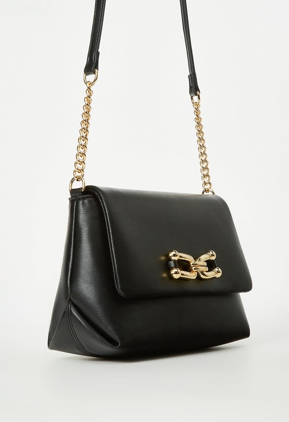 Crossbody With Chain Strap Black