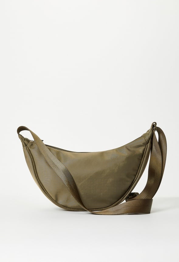 Half Moon Sling Crossbody Military Olive