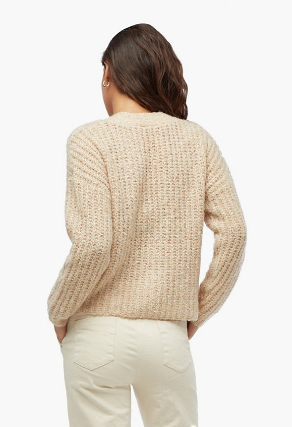 Boxy Cardigan Beige