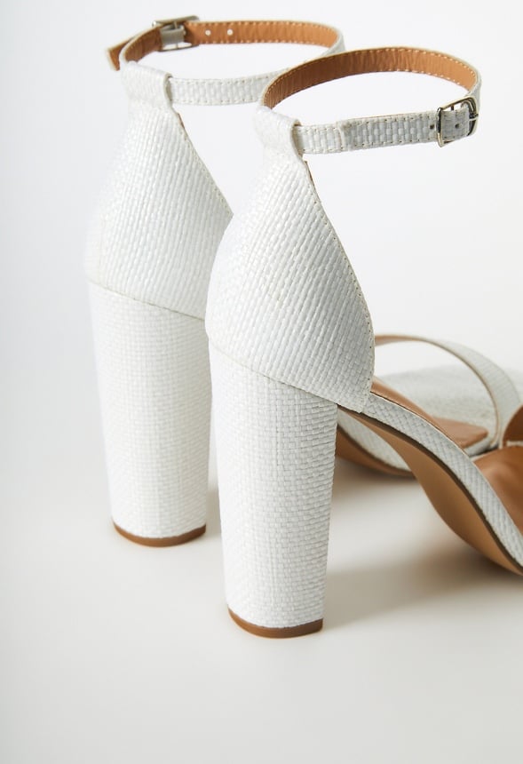 Lorelai Block Heeled Sandal Bright White