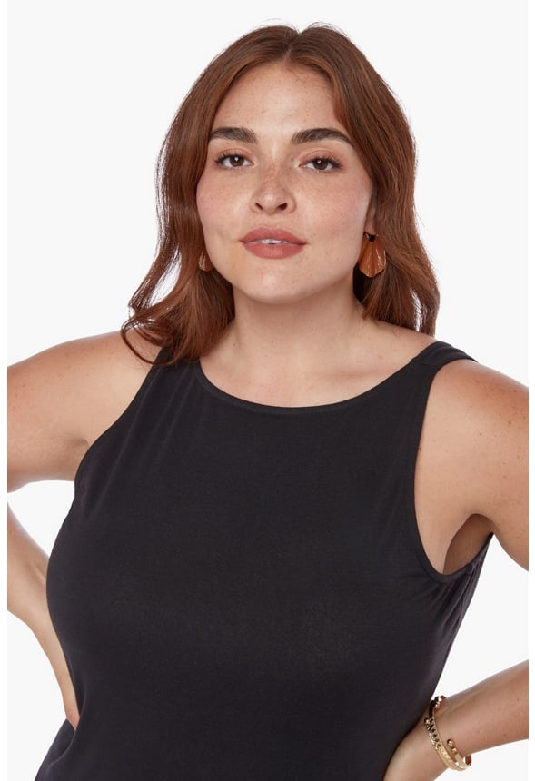 Reversible Low Back Tank Maxi Dress Black Caviar