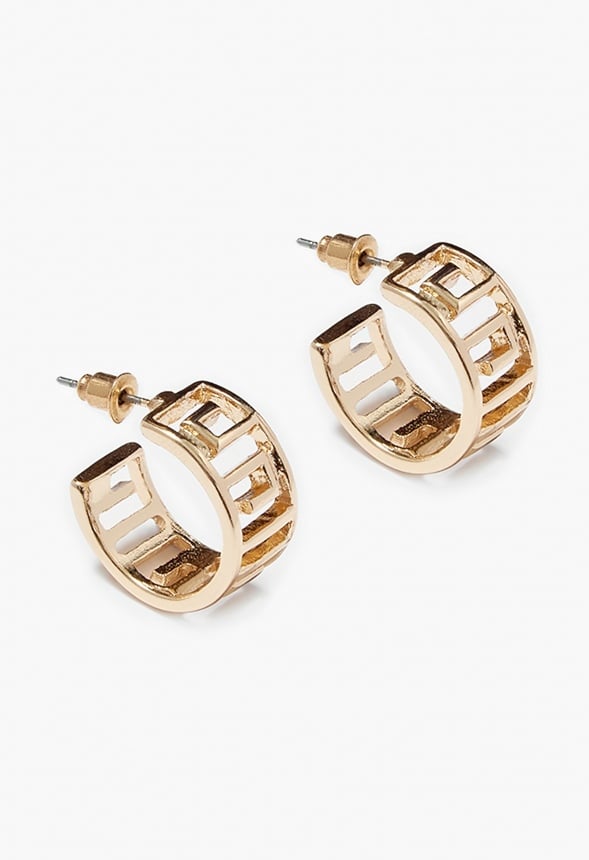 Riley Script Design Hoops Gold