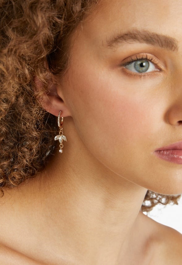 Teagan Delicate Rhinestones Earparty Crystal/ Gold