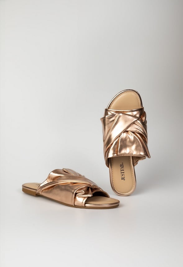 Zenda Bow Detail Slider Gold