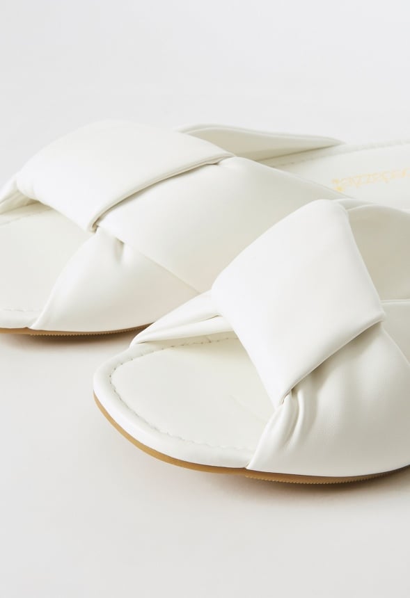 Tessa Slide Sandal Bright White