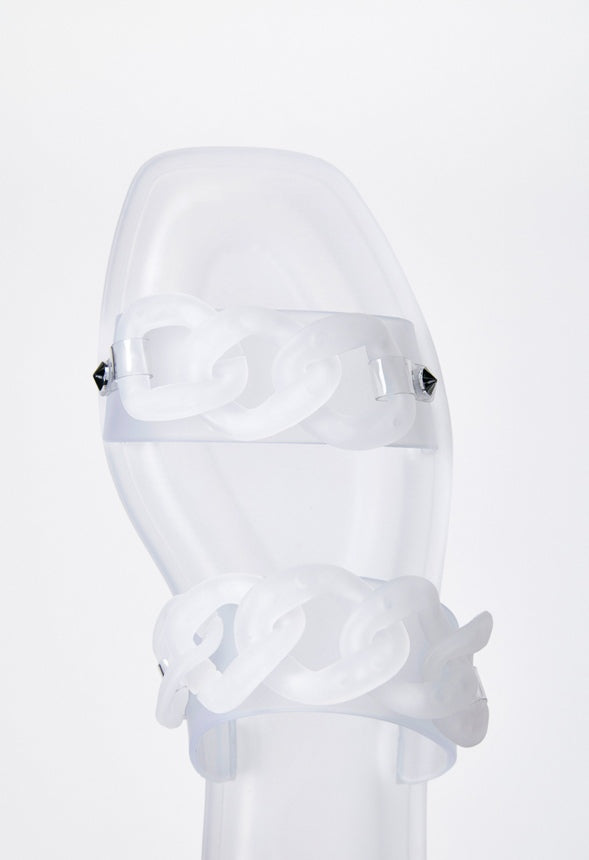 Astrid Slider Sandal Clear