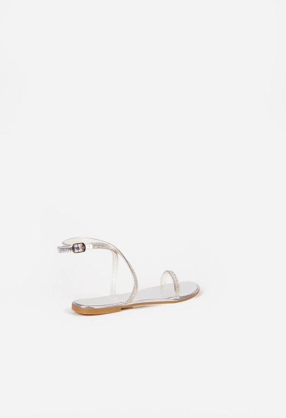 Anto Flat Sandal Silver
