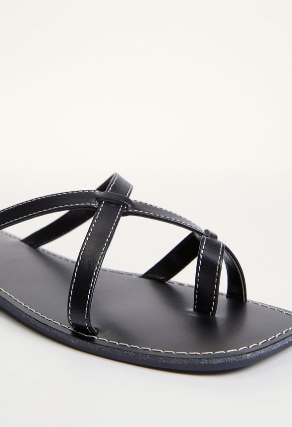 Chleo Flat Sandal Black