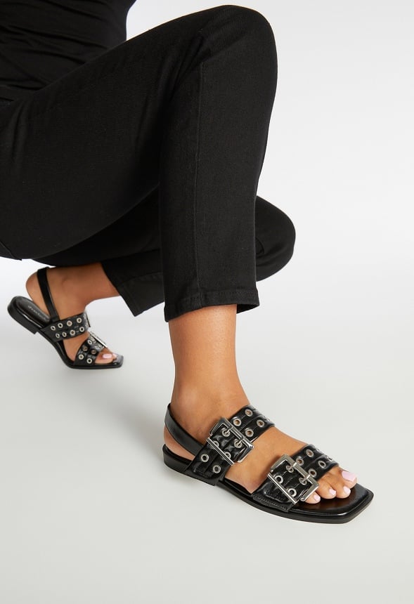 Kiki Flat Sandal Black