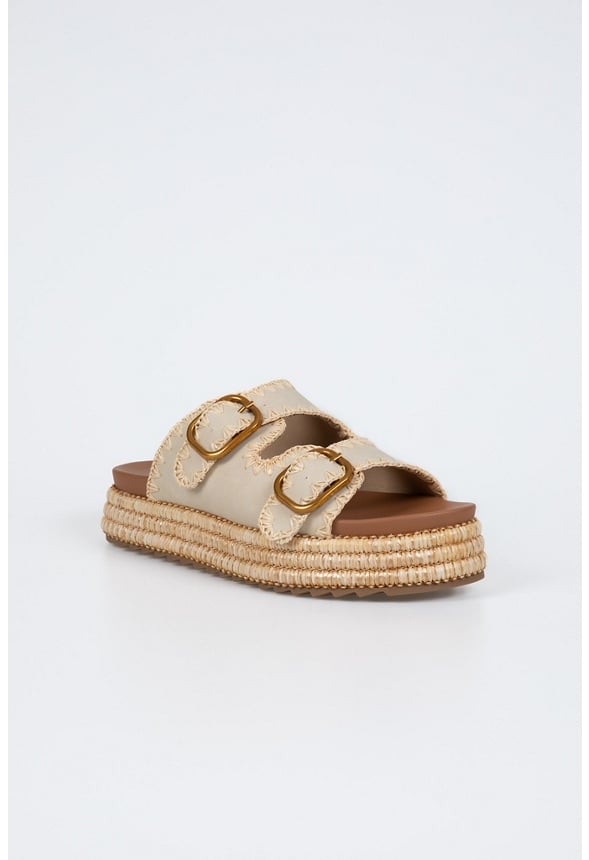 Millie Platform Sandal Beige