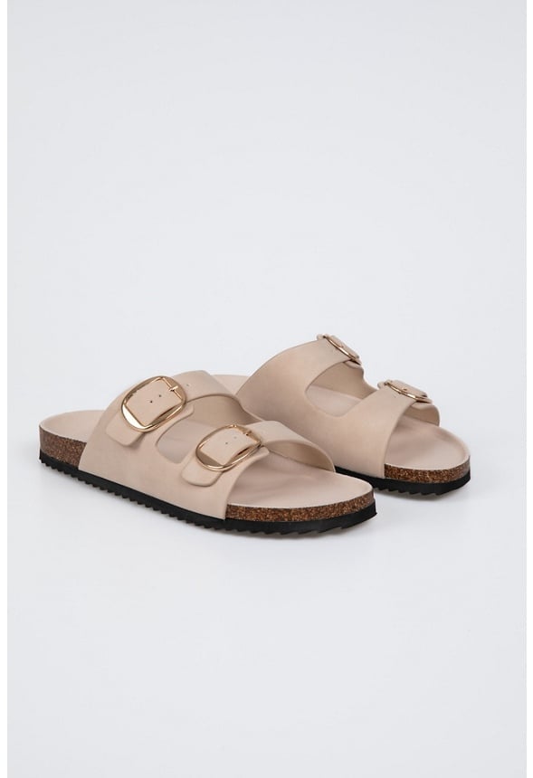 Brenda Flat Slide Sandal Pink