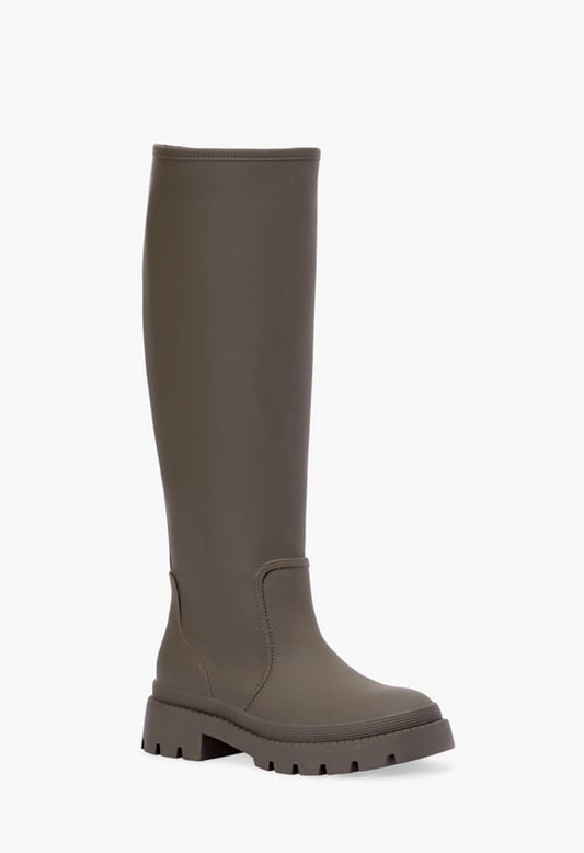 Cassietta Over-The-Knee Flat Boot Army Fatigue Green