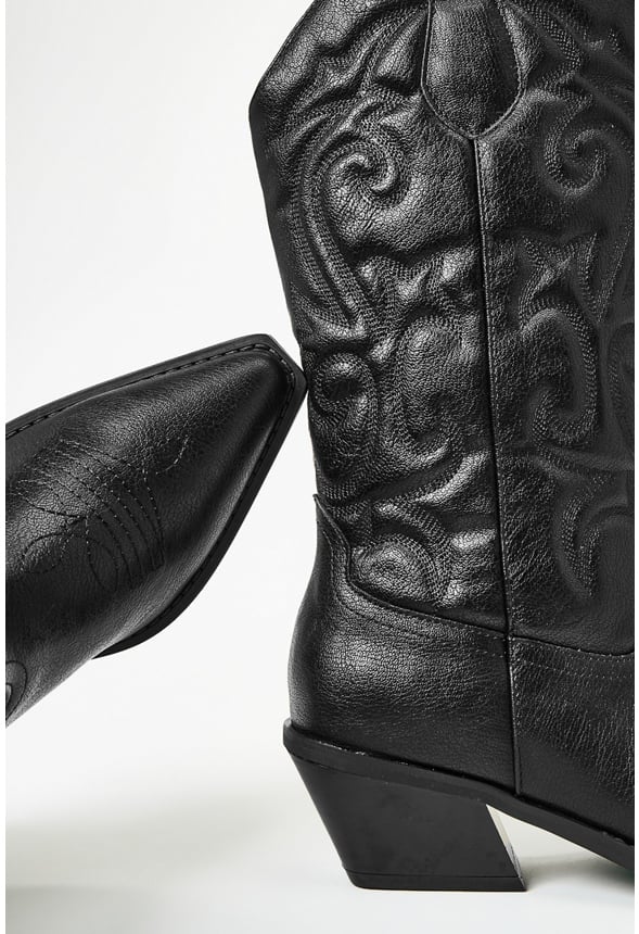 Addie Western Boot Black