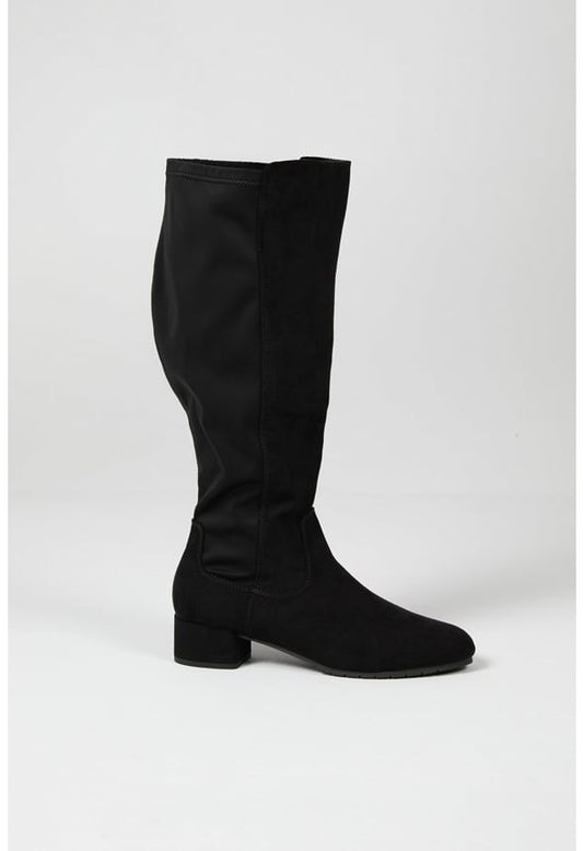 Mila Heeled Boot Black