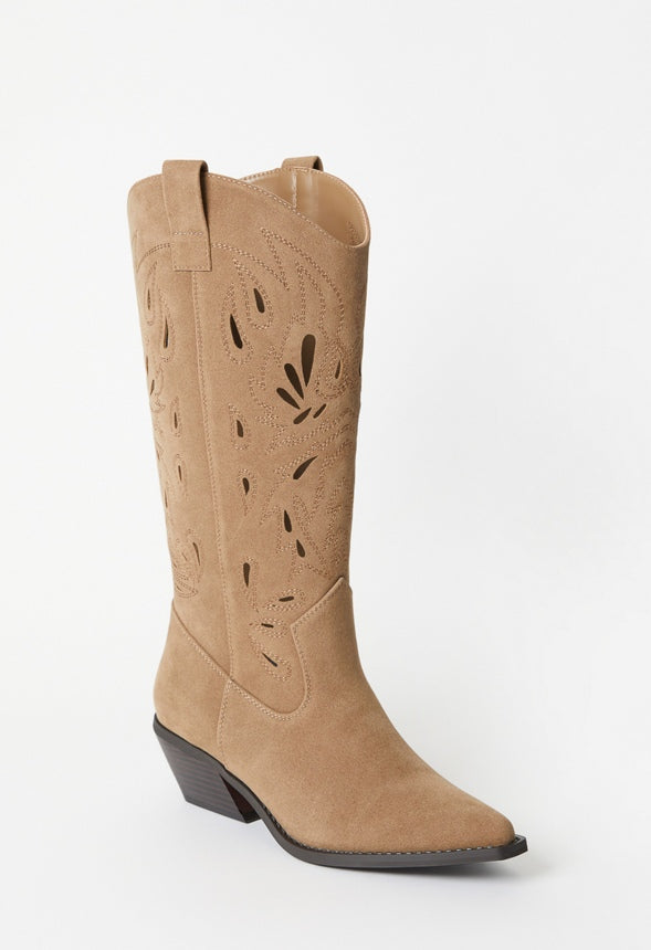 Louisa Western Boot Taupe