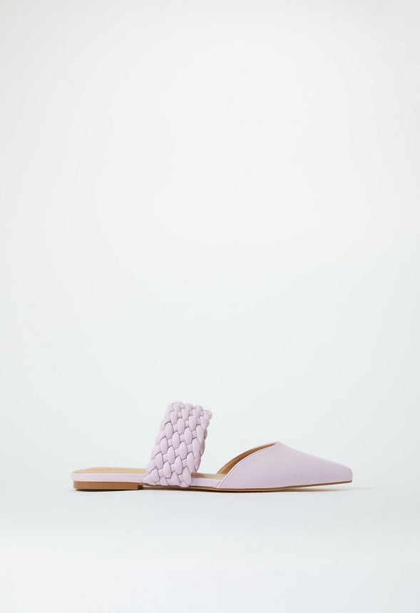 Alanis Pointed Toe Flat Lilac Snow