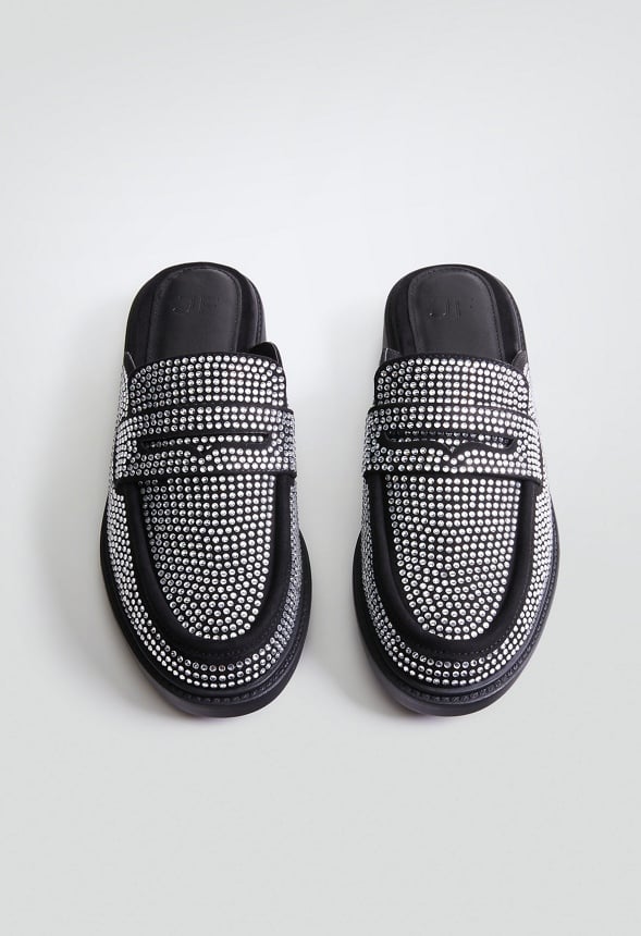 Jezzy Mule Loafer Clear/ Black