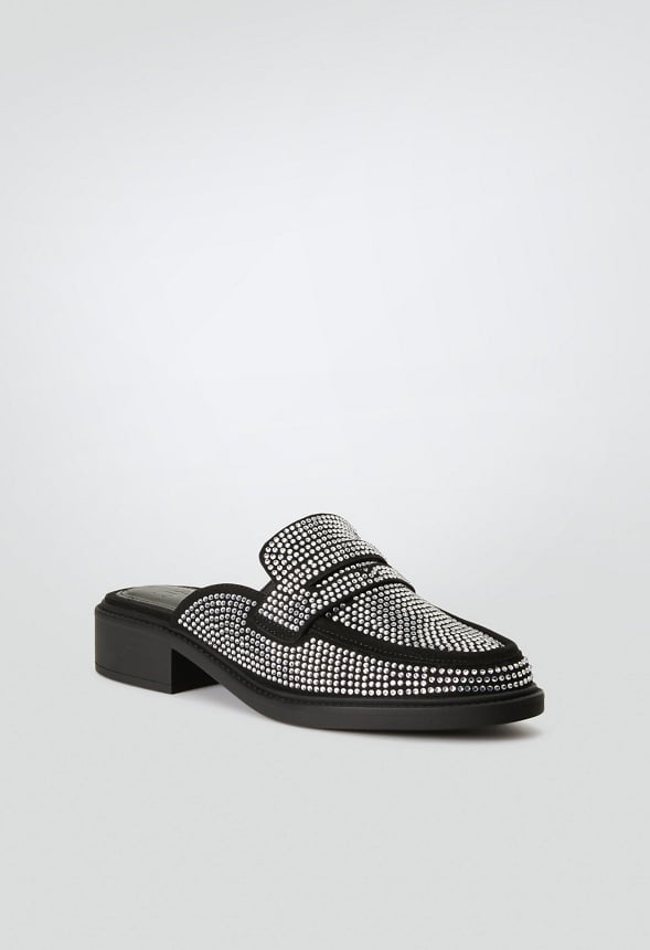 Jezzy Mule Loafer Clear/ Black