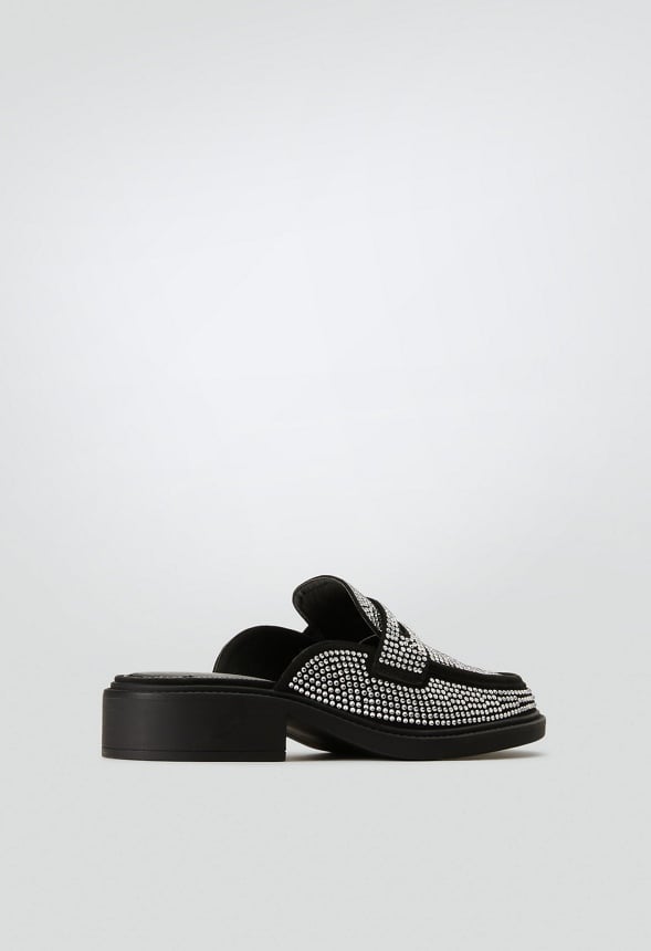 Jezzy Mule Loafer Clear/ Black
