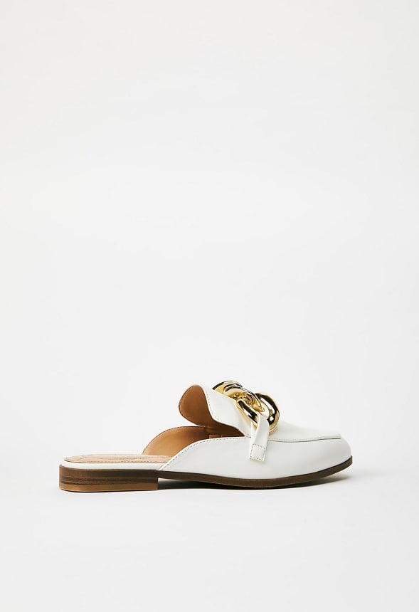 Marissa Flat Mule Bright White