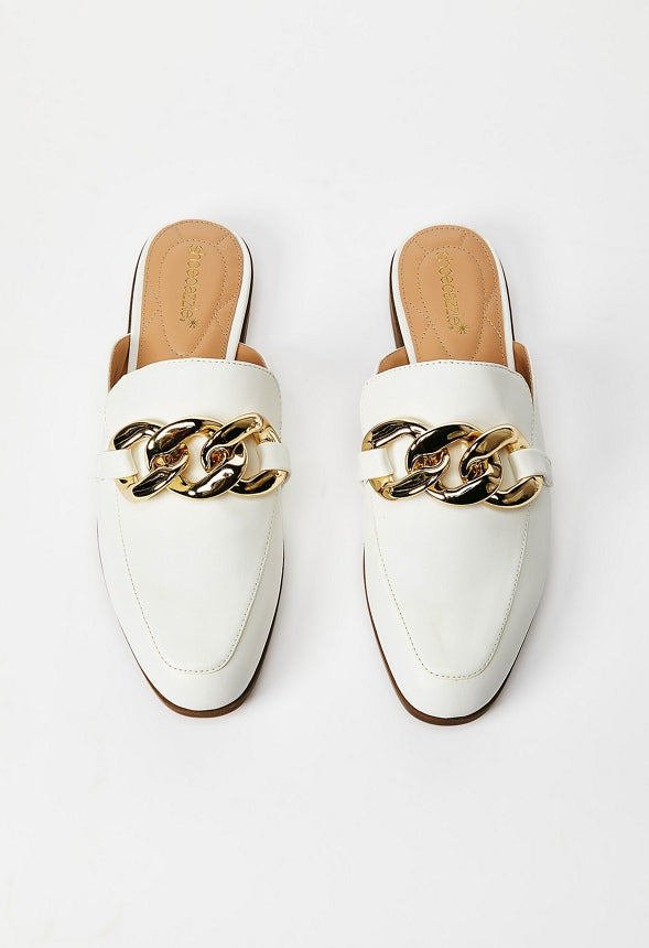Marissa Flat Mule Bright White