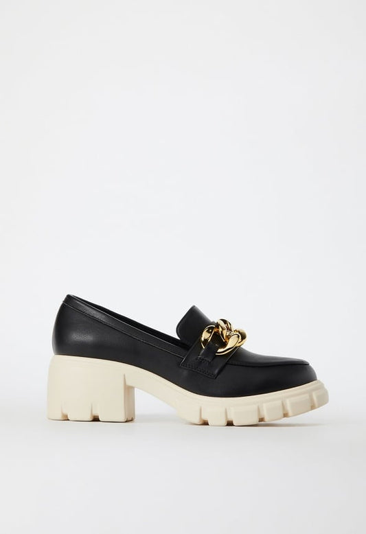 Elia Lug Sole Loafer Black Multi
