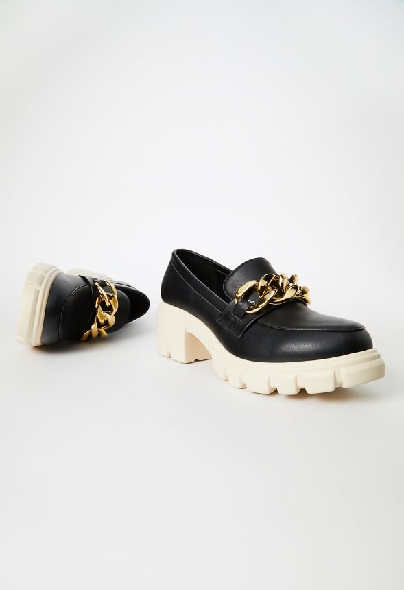 Elia Lug Sole Loafer Black Multi