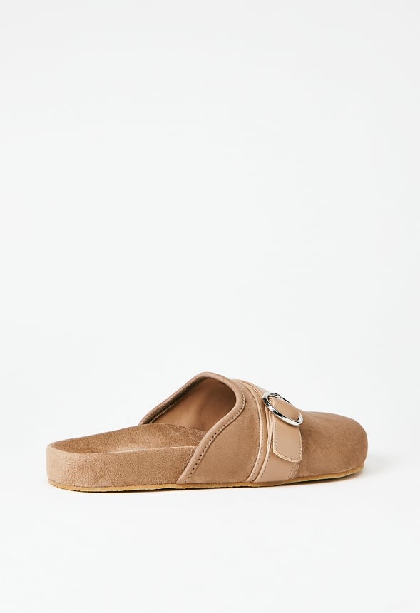 Albie Flat Slide Taupe