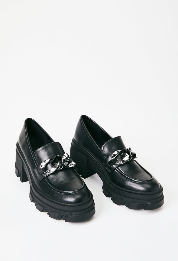 Drew Lug Sole Loafer Black