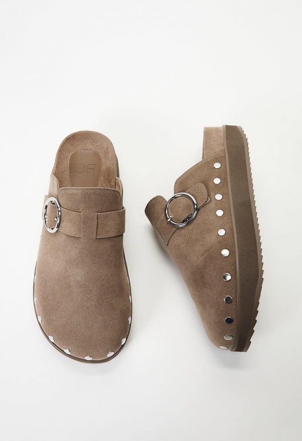 Odetta Mule Slide Taupe