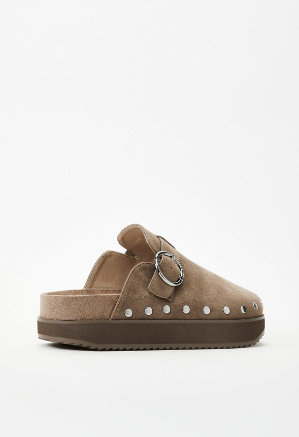 Odetta Mule Slide Taupe
