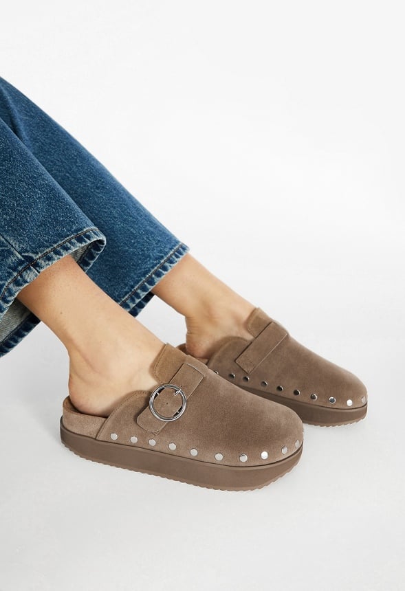 Odetta Mule Slide Taupe