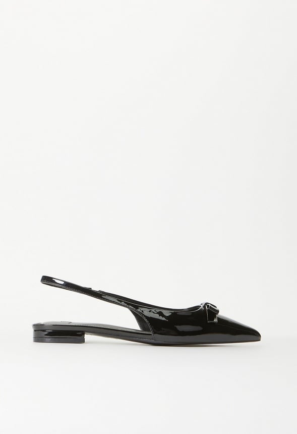 Naella Slingback Flat Black