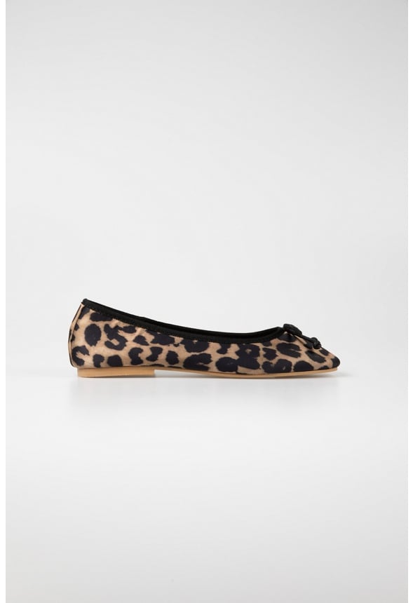 Harriet Ballet Flat Leopard Print